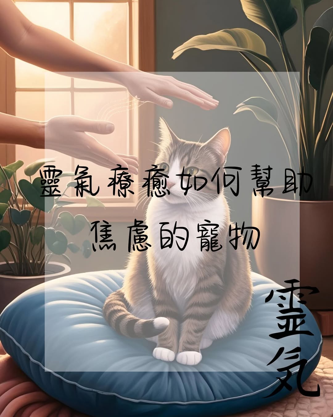 靈氣療癒如何幫助焦慮的寵物：給毛孩的安心能量